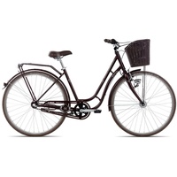 Maxim Cityrad Style Carry Wave, 3 Gang Shimano Nexus 3 Rücktritt Schaltwerk, Damenrad Citybike Tiefeinstieg violett/rosa lila 45 cm