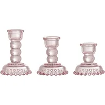 Bloomingville Kerzenhalter Delphia Glas Rosa