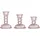 Bloomingville Kerzenhalter Delphia Glas Rosa