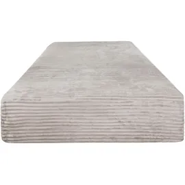 ASPERO Spannbettlaken Flanell 140 x 200 cm braun