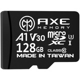 AXE Memory AXE 128GB MicroSDXC-Speicherkarte + SD Adapter mit A1 App Performance, V30, UHS-I U3, 4K