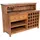 DESIGN DELIGHTS Barschrank 150 x 110 x 55 cm Honigfarben Gewachst