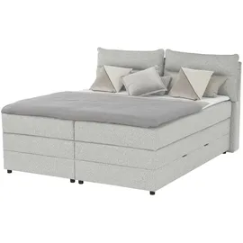 Möbel Kraft Boxspringbett 193 x 109 cm Grau
