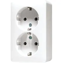 Jung Schuko-Steckdose 2-fach Alpinweiß 2 St.