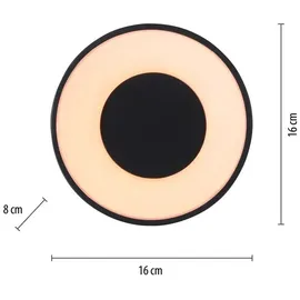 just light. LED-Deckenleuchte Tanika Schwarz max. 13 Watt