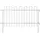 Kadax Gartengitter Zaun-Set 99 x 70 cm Grau/Schwarz
