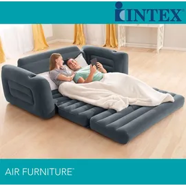 Intex Schlafcouch Futon 2-Sitzer Grau