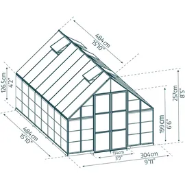 Palram Balance Alu Silber HKP 0,7 mm 14,71 m2