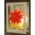 I.GE.A. LED-Dekofigur I.GE.A. "Dekoobjekt aus Glas mit LED Licht", rot, B:16cm H:21cm, Glas, Dekofiguren, Mit Weihnachtsstern Engelshaar Tannengrün Weihnachtsdeko Deko Geschenk