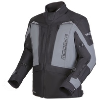 Modeka Hydron, Textiljacke wasserdicht - Schwarz/Grau - L