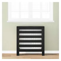 vidaXL Heizkörperverkleidung Schwarz Eichen-Optik 78 x 20 x 82 cm