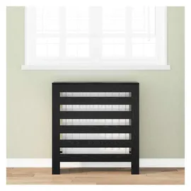 vidaXL Heizkörperverkleidung Schwarz Eichen-Optik 78 x 20 x 82 cm