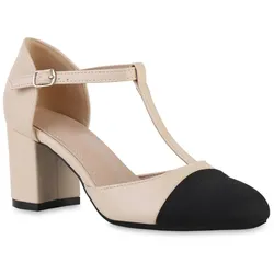 Damen Mary Janes in Beige