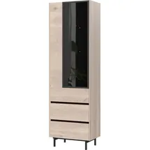 Germania Vitrine Cantoria 64 x 206 x 40 cm Schwarz/Grau