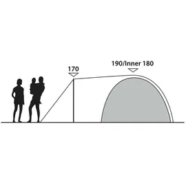 Outwell Cloud 5 Plus Grün/Grau