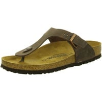 Birkenstock Unisex-Erwachsene Gizeh Leder Zehentrenner , Braun (Habana),41 EU