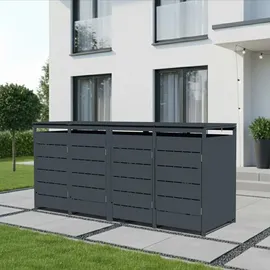 Estexo Mülltonnenbox 111 cm grau