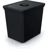 Prosperplast SYSTEMA Abfalleimer 23 L schwarz - Schwarz