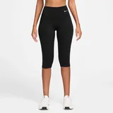 Nike W NK Df One Hr Capri Wt Black/White, M