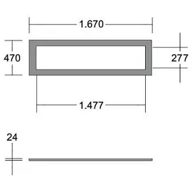 Brumberg Leuchten Akustikpaneel 1670x470mm 85320542