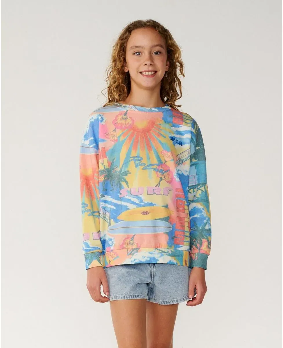 RipCurl Surf Side Relaxed Crew-girl multico (3282) 10