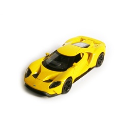 Welly Modellauto FORD GT 2017 12cm Metall Modellauto Modell Auto Metall Spielzeugauto Kinder Geschenk 16 (Gelb) gelb