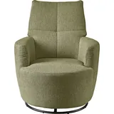 Set One by Musterring Relaxsessel "SO 1450", grün (olivgrün tcm 333), B:80cm H:96cm T:88cm, Struktur fein TCM (100% Polyester), SET ONE BY MUSTERRING, Sessel, Relaxsessel, mit Dreh- und Wippfunktion, wahlweise mit Hocker erhältlich