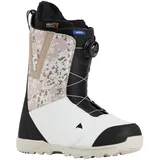 Burton Herren Moto BOA Snowboardstiefel, Schwarz/Weiß/Snowfall Camo, 9.5