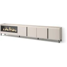 SKRAUT HOME Lowboard 315x61 cm Beige Holzwerkstoff