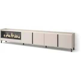 SKRAUT HOME Lowboard 315x61 cm Beige Holzwerkstoff