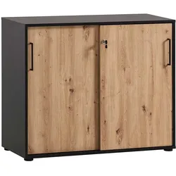 Büroschrank Schrank Büro mit Schiebetüren abschließbar