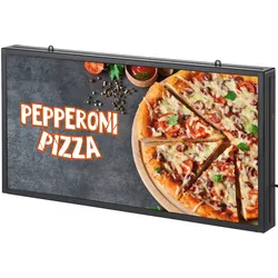 VEVOR Programmierbares LED-Schild, P5 Vollfarb-LED-Scrolling-Panel, DIY-Anzeigetafel mit Benutzerdefiniertem Textanimationsmuster, WIFI-USB-Steuerung, Nachrichten-Ladenschild 67 x 35 cm