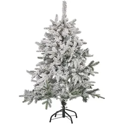 Künstlicher Weihnachtsbaum schneebedeckt 120 cm weiß TOMICHI