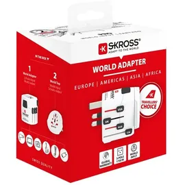 SKROSS Reiseadapter Pro World Weiß
