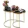 Wohnling CORA Schwarz Gold 2er Set 0 x 0 cm