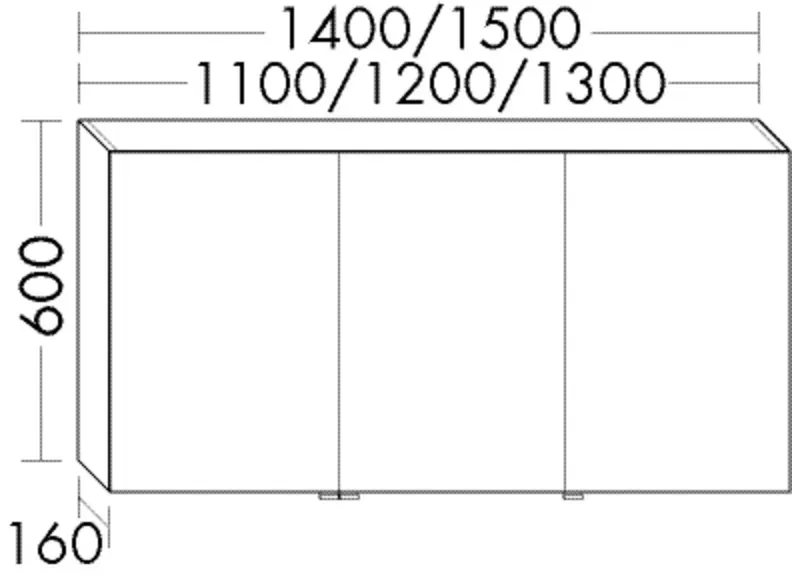 Burgbad Sp.-Schr.Sys30 PG2 Echo 600x1500x160 Eiche Dekor Caramel, SPUW150RF7228 SPUW150RF7228