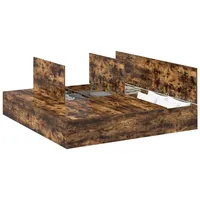VidaXL Stauraumbett Räuchereiche 180 x 200 cm 3335401