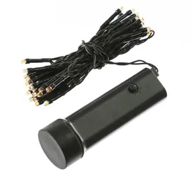 MARELIDA LED Lichterkette Durawise - 48 bernstein LED - L: 3,5m - 8 Funktionen - Timer - ...