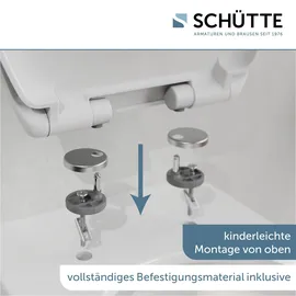 Schütte Duroplast WC-Sitz mit Absenkautomatik Weiß