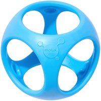 Moluk 2843422 Oibo, Greif-und Beißspielzeug, Silikon, 8 cm, blau