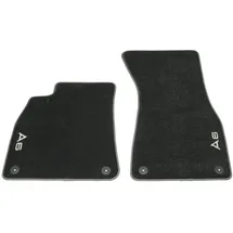 Audi A6 Premium Textilfußmatten vorn, schwarz/stahlgrau 2-teilig 4K1061275AMNO