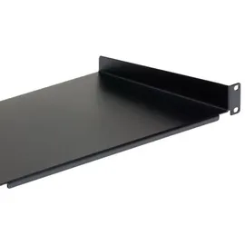 Startech CABSHELF1U10 Server Schrank Fachboden, 1 HE, 25 cm Schwarz