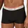 Reebok Trunk "OVETT", Herren, Gr. S, schwarz, Single Jersey, Obermaterial: 95% Baumwolle, 5% Elasthan, unifarben, eng, Unterhosen, basic, bequem, atmungsaktiv, mit Logo, breiter Bund, Baumwollmix