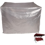 Laneetal Schutzhaube Hollywoodschaukel Gartenschaukel Schutzhülle Gartenmöbel PE Abdeckplane mit Klettverschluss 215x150x150cm Transparent