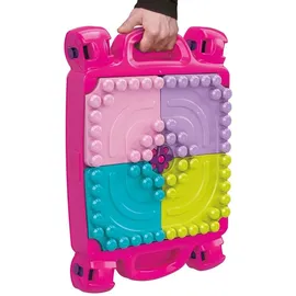 Mega Brands MEGA Bloks Bau- und Stapelspaß, Bau- und Spieltisch, inklusive 30 Bausteine, rosa, Spielzeug ab 1 Jahr, FFG22