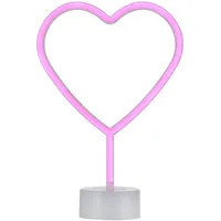 just light. LED-Dekoleuchte Neon-Herz Pink max. 1 Watt