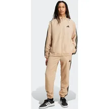 adidas Trainingsanzug ADIDAS SPORTSWEAR "M 3S WV TT TS", Damen, Gr. M, warm sandstone, Obermaterial: 100% Polyester, Sportanzüge Trainingsanzug, drei Streifen Woven Tracksuit