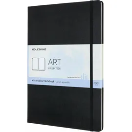 Moleskine Art Watercolor Aquarell-Skizzenbuch A4 60 Seiten 200 g/m2 Schwarz