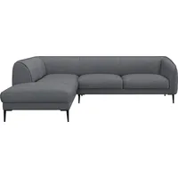 FLEXLUX Ecksofa Belle Designsofa, L-Form, B/T 268/209 cm, Skandinavisches Design, In hochwertiger Verarbeitung blau