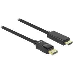 Delock DisplayPort auf HDMI - Videokabel - Schwarz - Neu